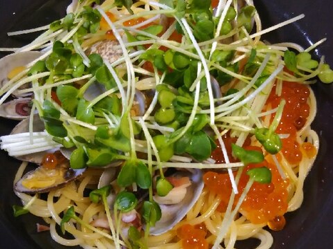 超簡単で超豪華☆な海鮮パスタ(^^)